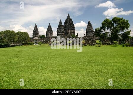 Hindu-Tempel-Komplex Prambanan, Java-Insel, Indonesien, Stockfoto