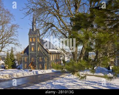 Bergkirche in Neuhaus am Rennweg, Thüringer Wald, Thüringen, Deutschland Stockfoto