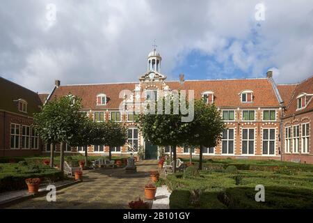 Innenhof des Franz Hals Museums in Haarlem, Nordholland, Niederlande Stockfoto