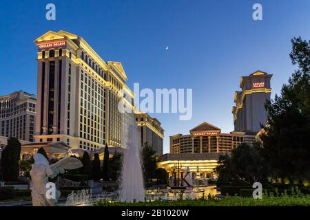 Caesars Palace Luxushotel, Casino, The Strip, Las Vegas, Nevada, USA Stockfoto