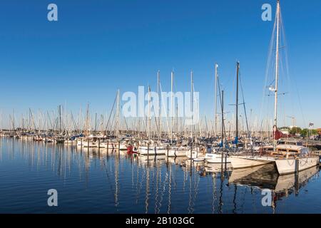 Marina, Heiligenhafen, Ostsee, Schleswig-Holstein, Deutschland Stockfoto