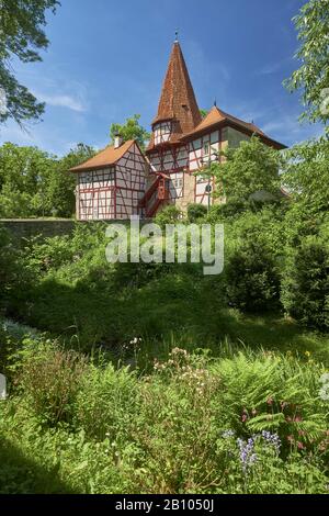 Rödelseer Tor in Iphofen, Unterfranken, Lk. Kitzingen, Bayern, Deutschland Stockfoto