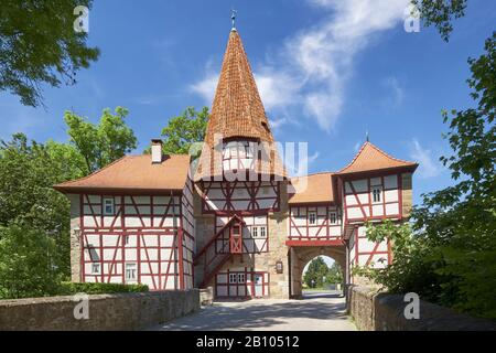 Rödelseer Tor in Iphofen, Unterfranken, Lk. Kitzingen, Bayern, Deutschland Stockfoto