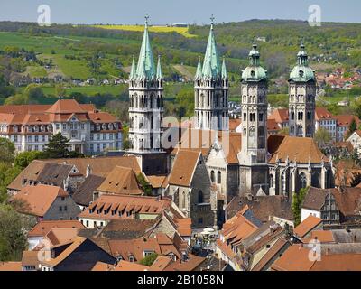 Altstadt von Naumburg mit Dom, Naumburg/Saale, Sachsen-Anhalt, Deutschland Stockfoto