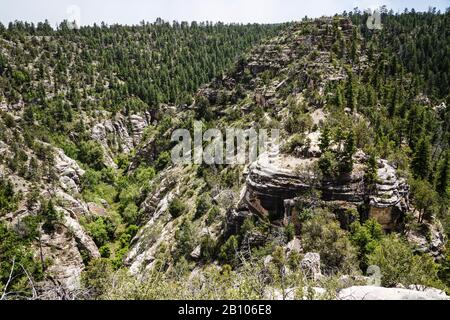 Walnut Canyon National Monument, Arizona, USA Stockfoto