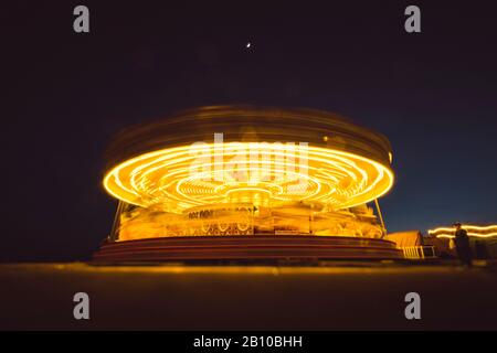 Karussell am Brighton Beach, Brighton, England Stockfoto