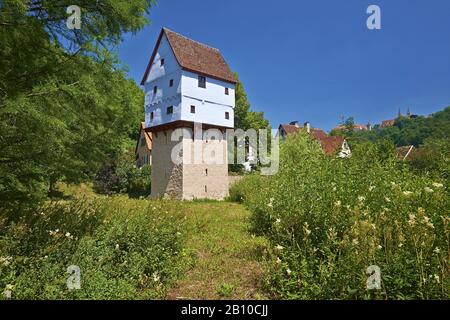 Topplerschlößchen in Rothenburg ob der Tauber, Mittelfranken, Bayern, Deutschland Stockfoto