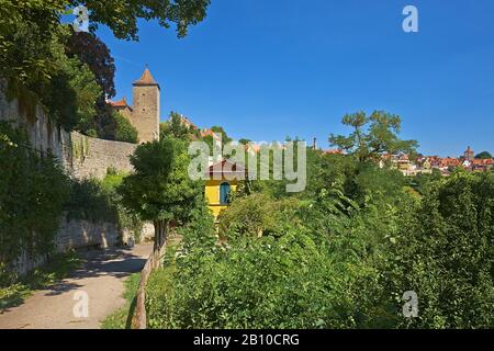 Weinbergshaus in Rothenburg ob der Tauber, Bayern, Deutschland Stockfoto