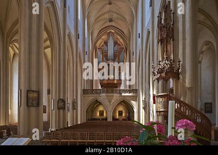 St. Jakobskirche in Rothenburg ob der Tauber, Mittelfranken, Bayern, Deutschland Stockfoto