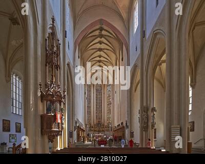 St. Jakobskirche in Rothenburg ob der Tauber, Mittelfranken, Bayern, Deutschland Stockfoto