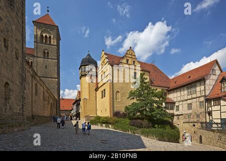 Auf dem Burghügel in Quedlinburg, Sachsen-Anhalt, Deutschland Stockfoto