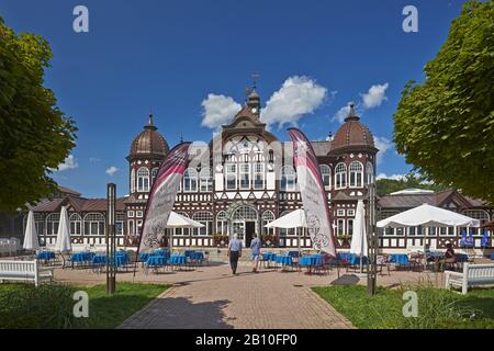 Mittelbau des Graduiertenturms in Bad Salzungen, Thüringen, Deutschland Stockfoto