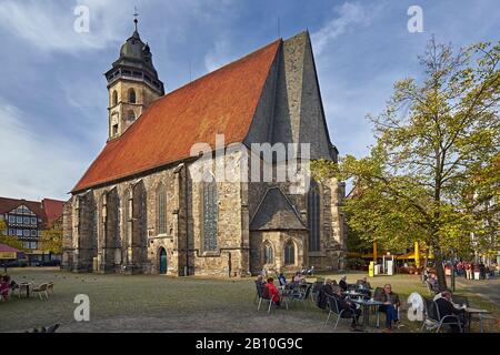 Blasiuskirche am Kirchplatz in der Altstadt, Hann. Münden, Niedersachsen, Deutschland Stockfoto