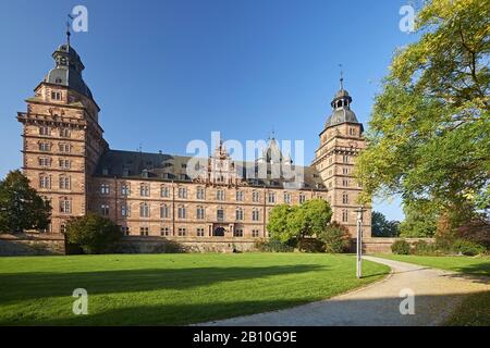 Schloss Johannisburg in Aschaffenburg, Unterfranken, Deutschland Stockfoto