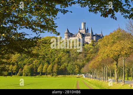 Schloss Marienburg bei Nordstemmen, Landkreis Hildesheim, Niedersachsen, Deutschland Stockfoto