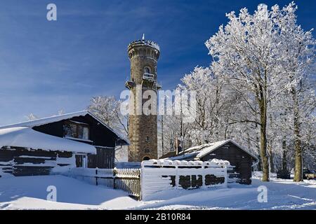 Kickelhahnturm auf dem Kickelhahn bei Ilmenau, Thüringen, Deutschland Stockfoto