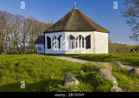 Kapelle aus dem Fischerdorf Vitt, Kap Arkona, Rügen, Mecklenburg-Vorpommern, Deutschland Stockfoto