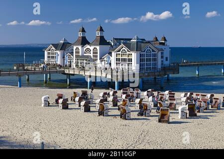 Pier in Sellin auf Rügen, Mecklenburg-Vorpommern, Deutschland Stockfoto