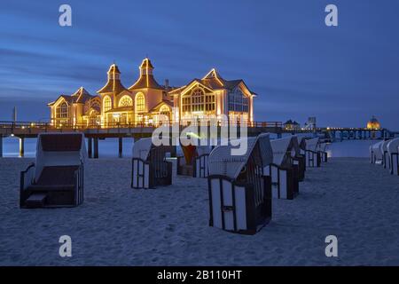 Pier in Sellin auf Rügen, Mecklenburg-Vorpommern, Deutschland Stockfoto