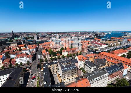 Blick auf Christianshavn, Kopenhagen, Dänemark Stockfoto