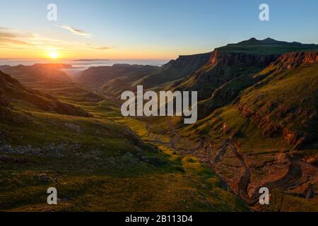 Blick vom Sani-Pass auf die Drakensberger Bergkette, Südafrika Lesotho, Afrika Stockfoto