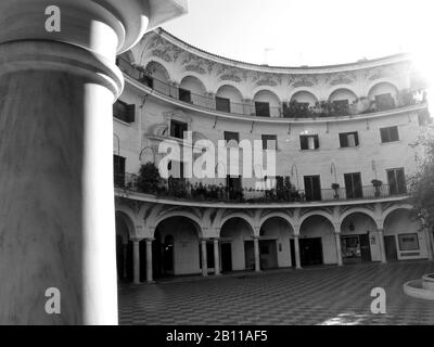 Plaza del Cabildo, Cabildo-Platz, Sevilla, Andalusien. Spanien Stockfoto