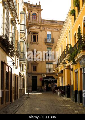 Sevilla Straße. Sevilla. Andalusien. Spanien Stockfoto