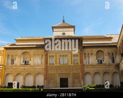 Reales Alcazares. Sevilla. Andalusien. Spanien Stockfoto