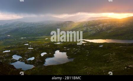 Berg Suilven, Highlands, Schottland, England, Großbritannien, Europa Stockfoto