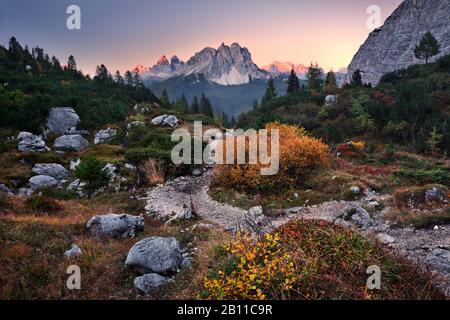 Cadini Gruppe, Dolomiten, Alpen, Italien, Europa Stockfoto