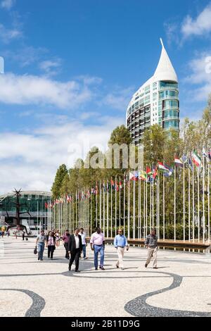 Parque das Nacoes, Park der Nationen, Expo Area, Lissabon, Portugal, Europa Stockfoto