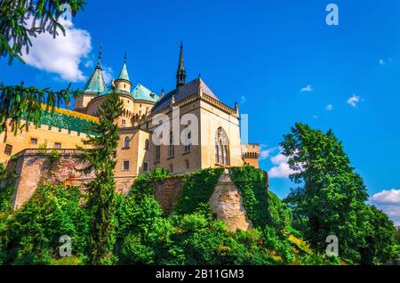 Mittelalterlichen Burg in Bojnice, Slowakei. Stockfoto
