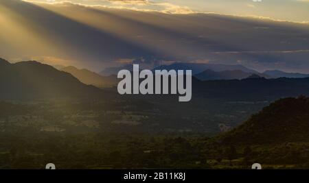 Südsimbabwische Landschaft, Simbabwe, Südafrika Stockfoto