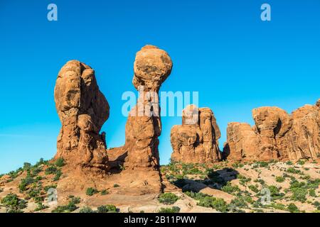 Garten von Eden, Arches Nationalpark, Utha, USA Stockfoto