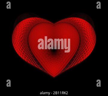 Ursprünglich wurde ein Computer-Fraktal-Bildmaterial für Designanforderungen erstellt Stockfoto