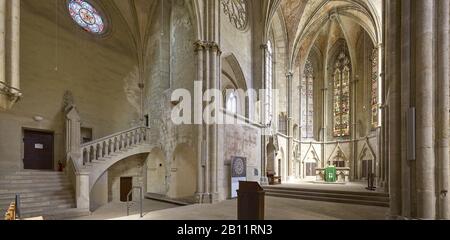 Chor der Klosterkirche, Kloster Pforta in Schulpforte, Bad Kösen, Sachsen-Anhalt, Deutschland Stockfoto