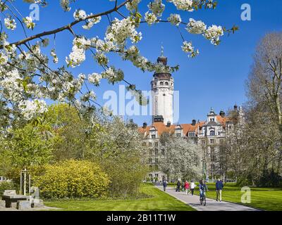 Neues Rathaus in Leipzig, Sachsen, Deutschland Stockfoto