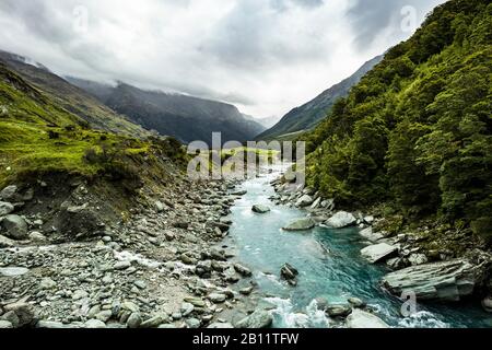 Rob Roy Wanderweg, Wanaka, Neuseeland Stockfoto