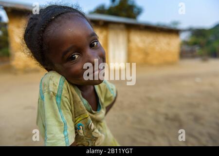 Mädchen aus der Demokratischen Republik Kongo, Afrika Stockfoto