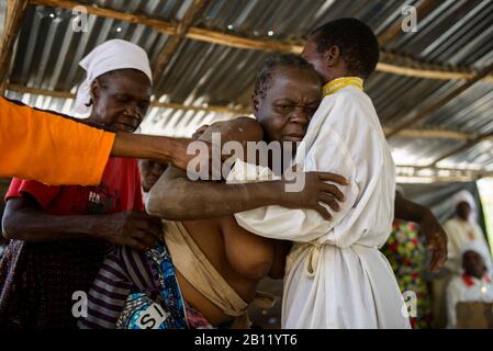 Kirche in Afrika spirituelle Heilung und Masse in der Republik Kongo Stockfoto