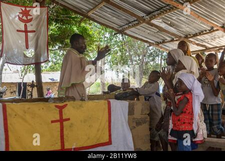 Kirche in Afrika spirituelle Heilung und Masse in der Republik Kongo Stockfoto