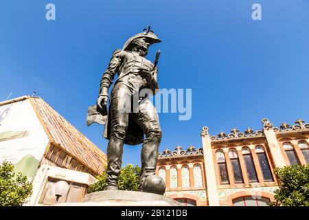 Laredo, Spanien. Denkmal für Brigadier Diego Jose del Barco y de la Cendeja, einen galizischen Helden im Peninsula-Krieg Stockfoto