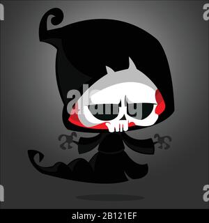 Düstere Zeichentrick-Illustration Stock Vektor