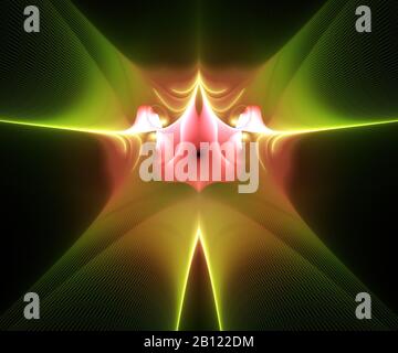 Ursprünglich wurde ein Computer-Fraktal-Bildmaterial für Designanforderungen erstellt Stockfoto