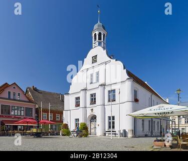 Altes Rathaus in Wolgast, Mecklenburg-Vorpommern, Deutschland Stockfoto