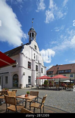 Altes Rathaus in Wolgast, Mecklenburg-Vorpommern, Deutschland Stockfoto