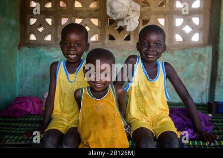 Mandinka Kinder, Gambia Stockfoto