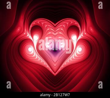 Ursprünglich wurde ein Computer-Fraktal-Bildmaterial für Designanforderungen erstellt Stockfoto