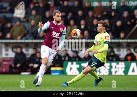 Burnley, Lancashire, Großbritannien. Februar 2020. Jay Rodriguez aus Burnley während des Premier-League-Spiels zwischen Burnley und Bournemouth in Turf Moor, Burnley am Samstag, 22. Februar 2020. (Kredit: Pat Scaasi/MI News) Foto darf nur für redaktionelle Zwecke in Zeitungen und/oder Zeitschriften verwendet werden, Lizenz für kommerzielle Nutzung erforderlich Kredit: MI News & Sport /Alamy Live News Credit: MI News & Sport /Alamy Live News Stockfoto