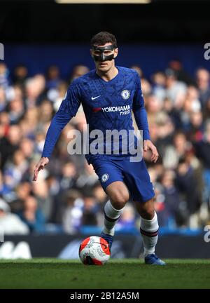 London, Großbritannien. Februar 2020. Andreas Christensen (C) beim englischen Premier League-Spiel Chelsea gegen Tottenham Hotspur an der Stamford Bridge, London, Großbritannien am 22. Februar 2020. *nur redaktionelle Verwendung, Lizenz für kommerzielle Nutzung erforderlich. Keine Verwendung bei Wetten, Spielen oder einer einzelnen Club-/Liga-/Spielerpublikationen * Gutschrift: Paul Marriott/Alamy Live News Stockfoto